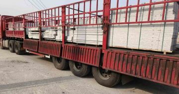 无锡 白麻荔枝面外墙干挂，工厂装车日常