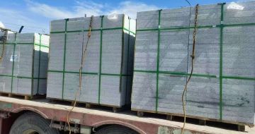 无锡 芝麻白花岗岩地铺石装车日常