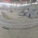 无锡 芝麻白异形坐凳，自然面光面弧形加工