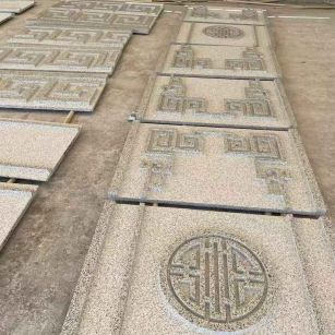 无锡 白麻花岗岩外墙立面雕刻板