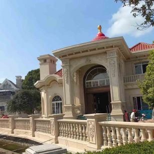 无锡 黄金麻花岗岩欧式别墅