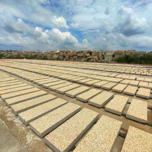 无锡 黄金麻荔枝面花岗岩石材地铺石防护中