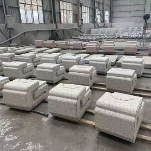 无锡 白麻花岗岩异形加工-石凳，坐凳