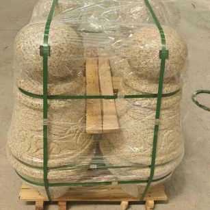 无锡 黄金麻异形定制雕花——棒棒糖挡车柱