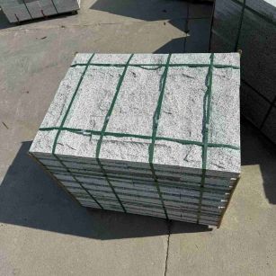 无锡 白麻花岗岩石材自然面蘑菇石成品