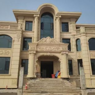 无锡 黄金麻花岗岩别墅外墙干挂