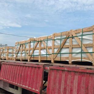 无锡 芝麻白花岗岩地铺石出口专车-泰国游