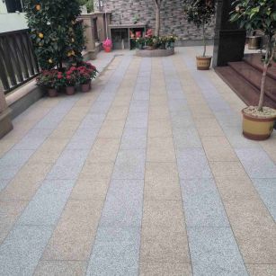 无锡 黄金麻白麻荔枝面庭院铺装展示