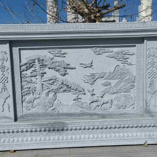 无锡 芝麻白大型照壁，屏风，影壁