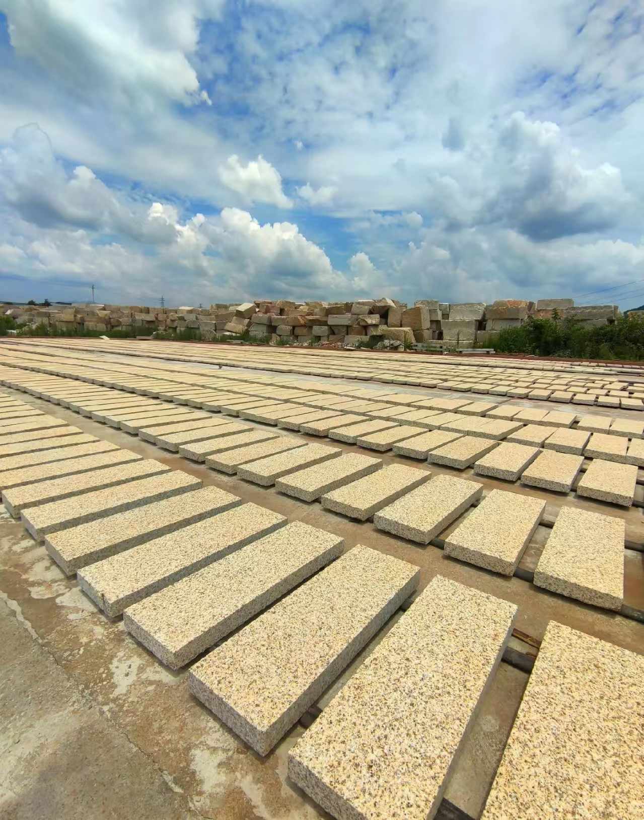 无锡 黄金麻荔枝面花岗岩石材地铺石防护中