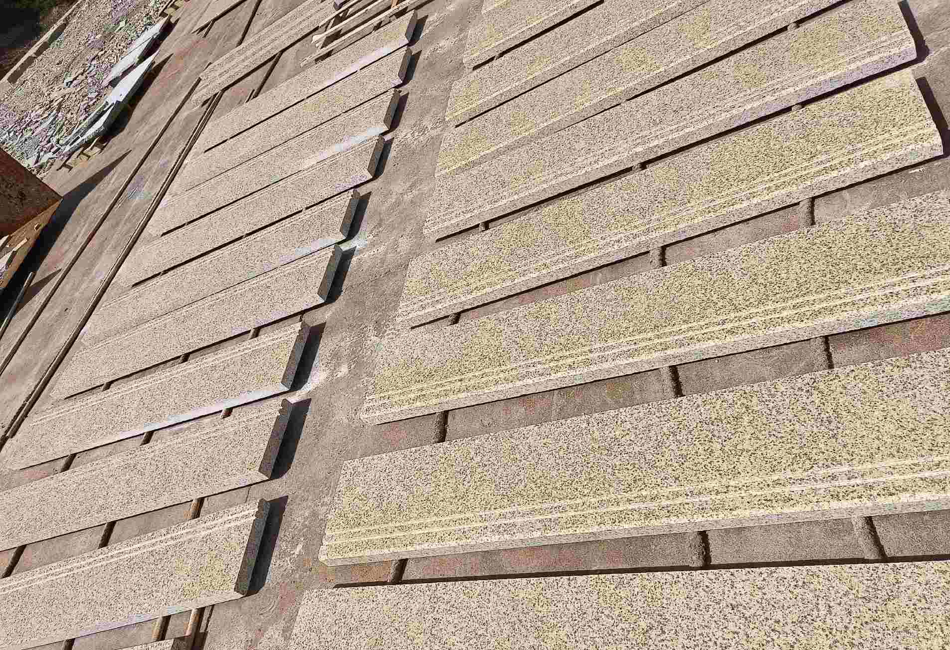 无锡 黄金麻花岗岩光面楼梯踏步