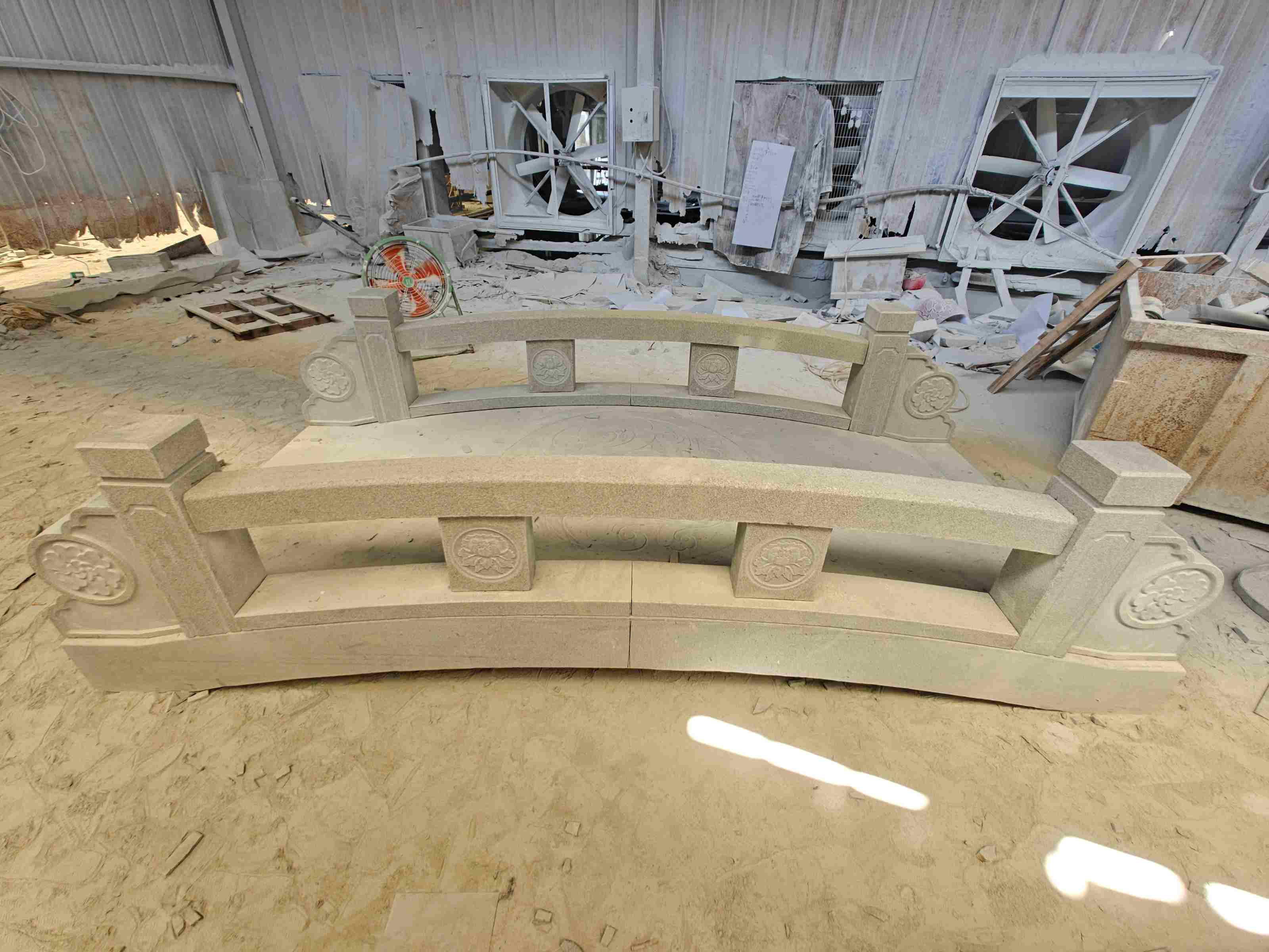 无锡 芝麻灰花岗岩异形加工-拱桥，石桥