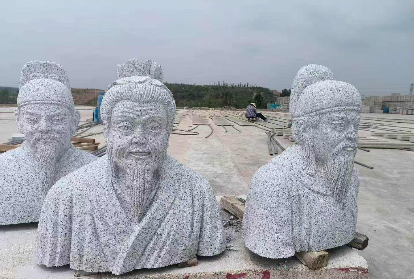 无锡 白麻花岗岩石材人物立体雕刻