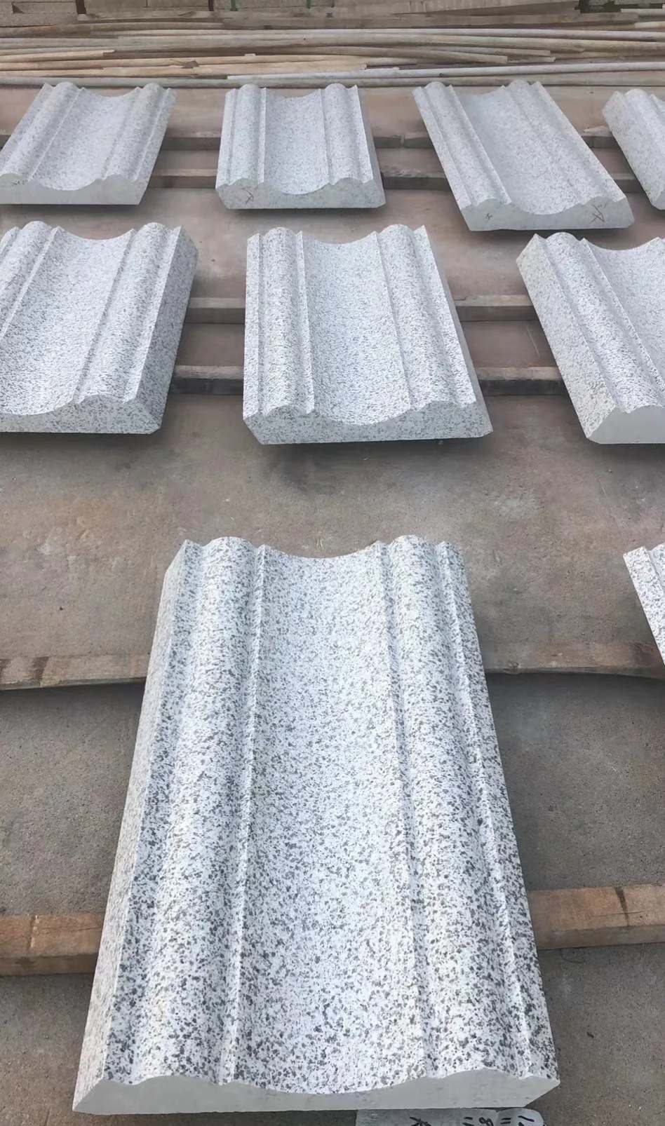 无锡 白麻花岗岩光面别墅线条